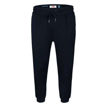 Navy - Front - Duke Mens D555 Brandon Cuffed Kingsize Jogging Bottoms