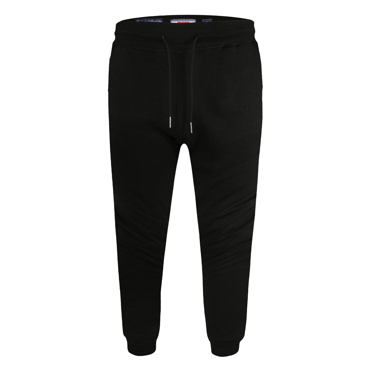 Black - Front - Duke Mens D555 Brandon Cuffed Kingsize Jogging Bottoms