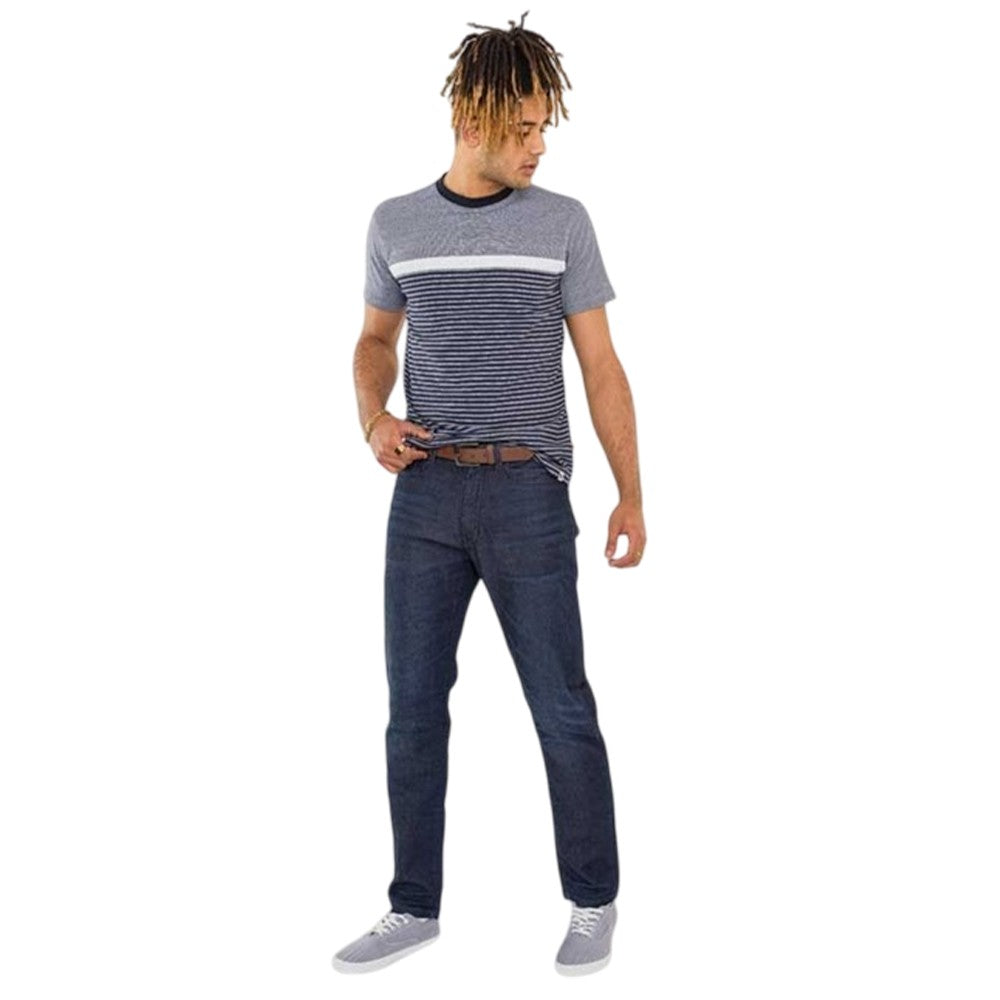 Dark Blue - Side - Duke Mens D555 Impala Denim 1959 Stretch Kingsize Jeans