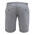 Grey - Back - Duke Mens D555 Newgate Oxford Shorts