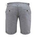 Grey - Back - D555 Mens Newgate Oxford Shorts