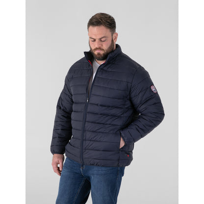 Navy - Side - Duke Mens D555 Rowland Kingsize Puffer Jacket