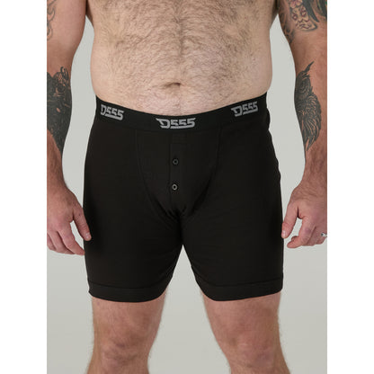 Black - Side - Duke Mens D555 Driver 2 Boxer Shorts (Pack Of 3)