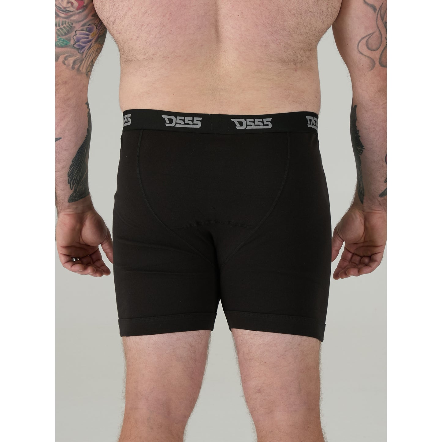 Black - Lifestyle - Duke Mens D555 Driver 2 Boxer Shorts (Pack Of 3)