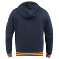 Navy - Side - D555 Mens Flanders Kingsize Full Zip Hoodie