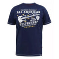 Navy - Front - D555 Mens Bronte Kingsize All American Guitar T-Shirt