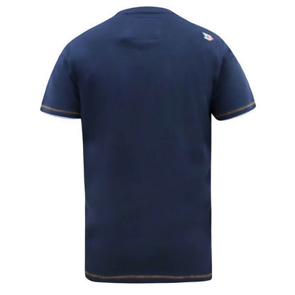 Navy - Back - Duke Mens D555 Prestwick Florida Floral Kingsize T-Shirt
