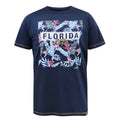 Navy - Front - D555 Mens Prestwick Kingsize Florida Floral T-Shirt