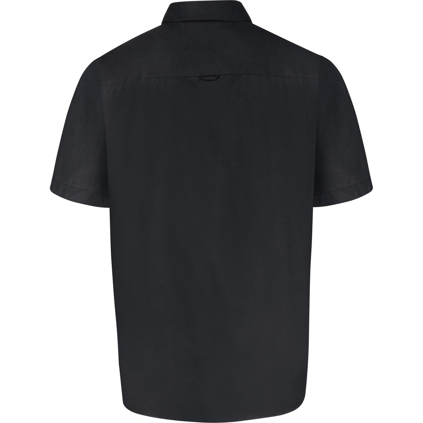 Black - Back - Duke Mens D555 James Oxford Kingsize Short-Sleeved Shirt