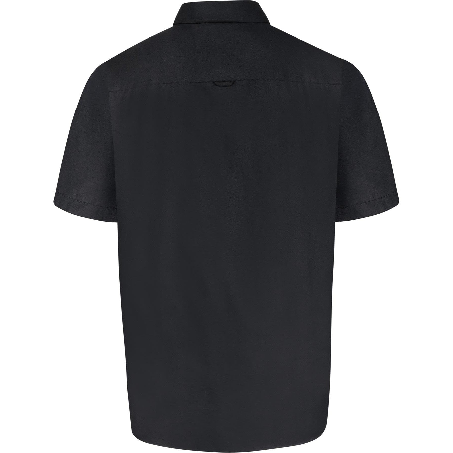 Black - Back - Duke Mens D555 James Oxford Kingsize Short-Sleeved Shirt