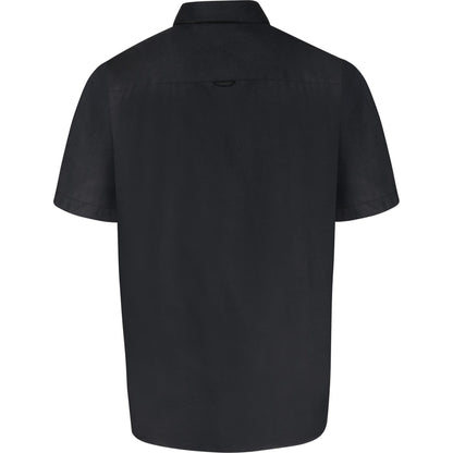 Black - Back - Duke Mens D555 James Oxford Kingsize Short-Sleeved Shirt