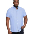 Sky Blue - Lifestyle - Duke Mens D555 James Oxford Kingsize Short-Sleeved Shirt