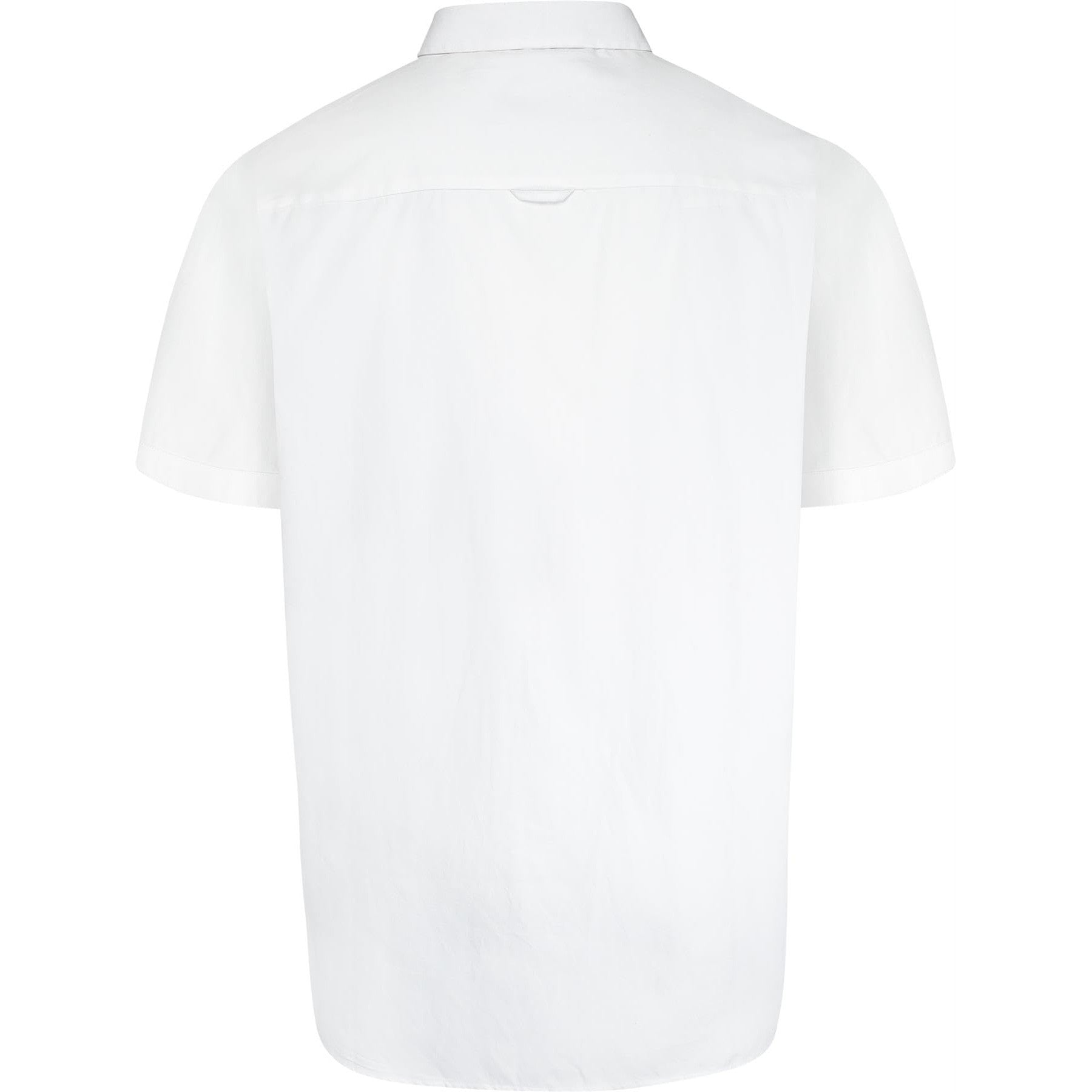 White - Back - Duke Mens D555 James Oxford Kingsize Short-Sleeved Shirt
