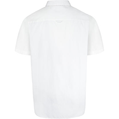White - Back - Duke Mens D555 James Oxford Kingsize Short-Sleeved Shirt