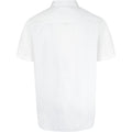 White - Back - Duke Mens D555 James Oxford Kingsize Short-Sleeved Shirt