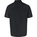 Black - Back - D555 Mens James Oxford Kingsize Short-Sleeved Shirt