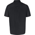 Black - Back - Duke Mens D555 James Oxford Kingsize Short-Sleeved Shirt