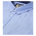 Sky Blue - Side - Duke Mens D555 James Oxford Kingsize Short-Sleeved Shirt