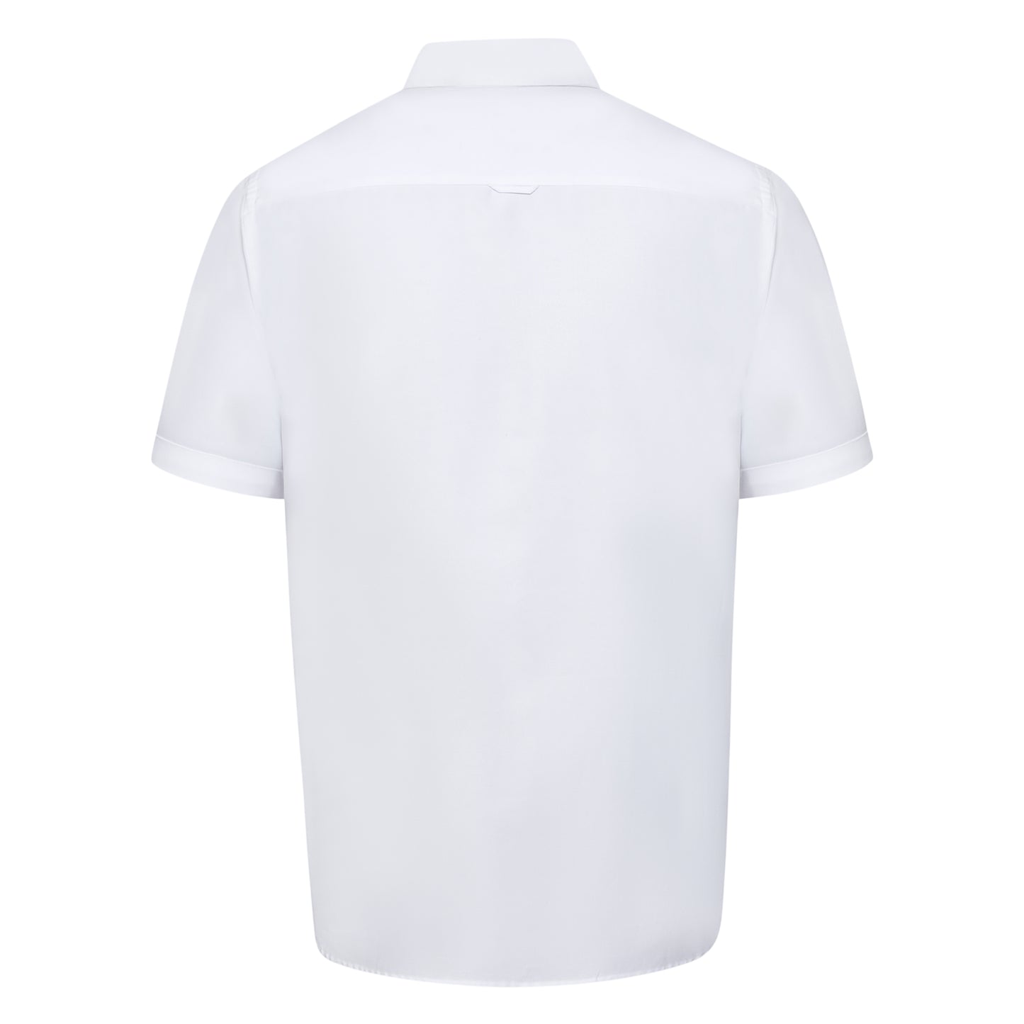 White - Back - Duke Mens D555 James Oxford Kingsize Short-Sleeved Shirt