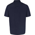 Navy - Back - D555 Mens James Oxford Kingsize Short-Sleeved Shirt