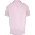 Pink - Back - D555 Mens James Oxford Kingsize Short-Sleeved Shirt