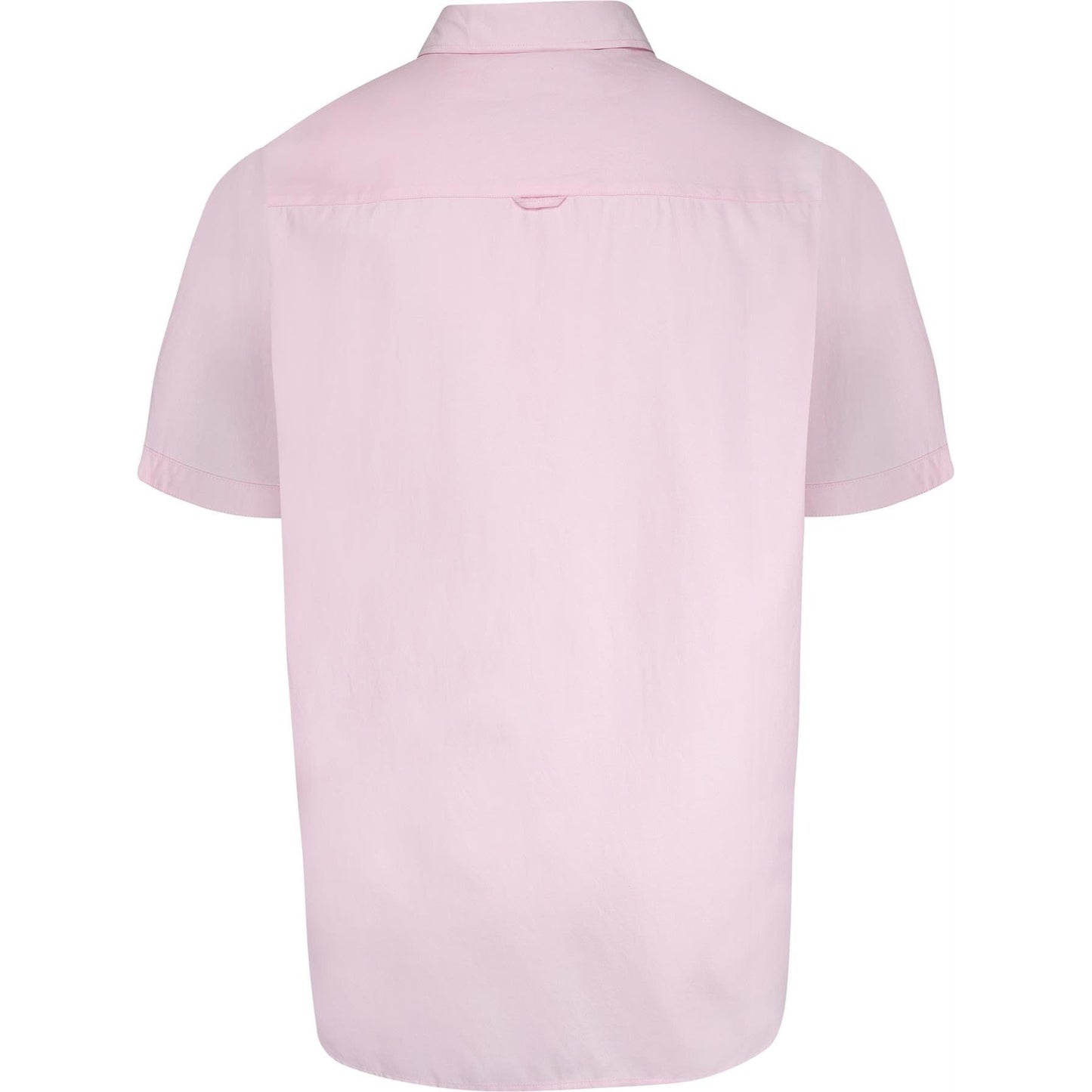 Pink - Back - Duke Mens D555 James Oxford Kingsize Short-Sleeved Shirt