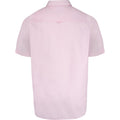 Pink - Back - Duke Mens D555 James Oxford Kingsize Short-Sleeved Shirt