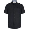 Black - Front - Duke Mens D555 James Oxford Kingsize Short-Sleeved Shirt