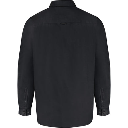 Black - Back - Duke Mens D555 Richard Oxford Kingsize Long-Sleeved Shirt