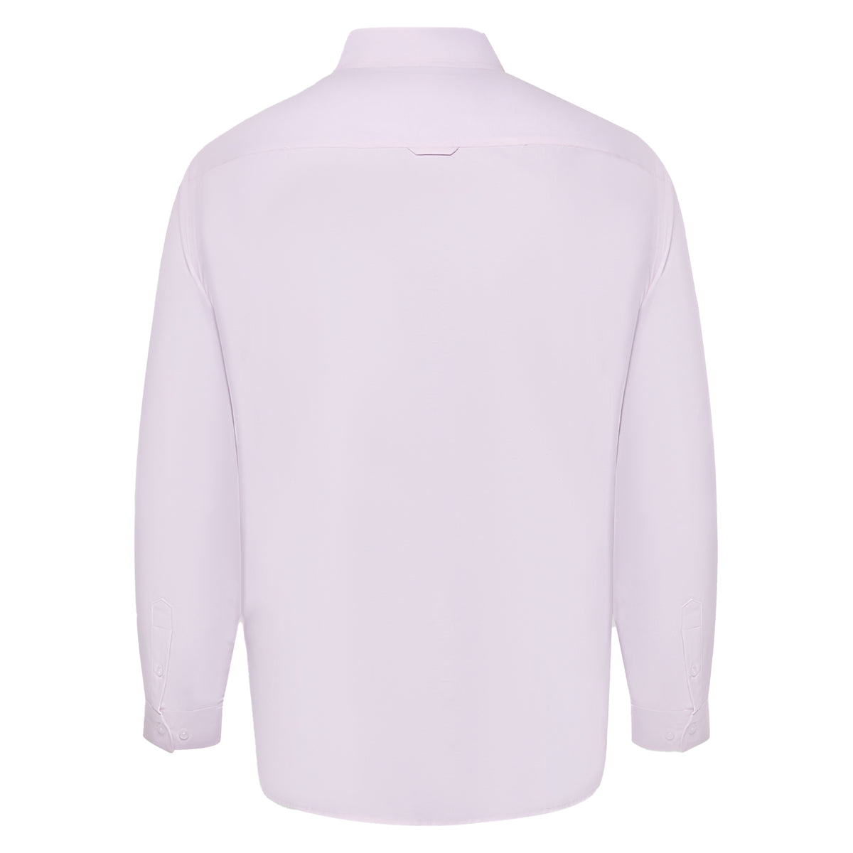 Pink - Back - Duke Mens D555 Richard Oxford Kingsize Long-Sleeved Shirt