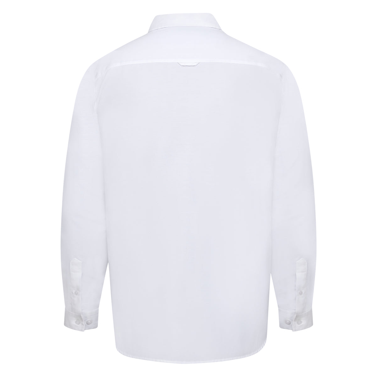 White - Back - Duke Mens D555 Richard Oxford Kingsize Long-Sleeved Shirt