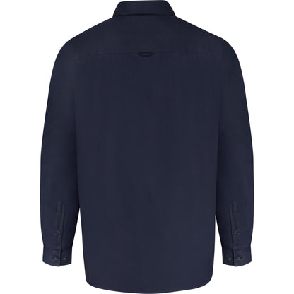 Navy - Back - Duke Mens D555 Richard Oxford Kingsize Long-Sleeved Shirt