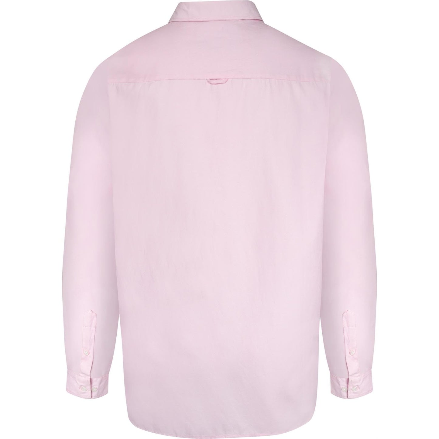 Pink - Back - Duke Mens D555 Richard Oxford Kingsize Long-Sleeved Shirt