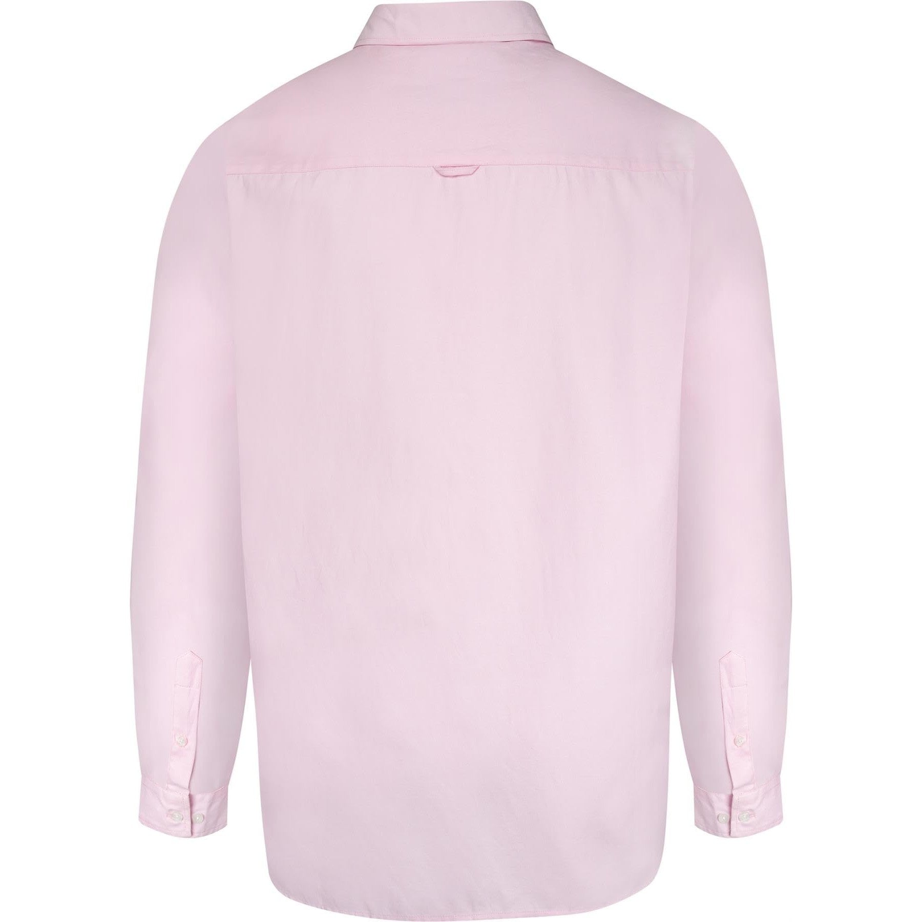 Pink - Back - Duke Mens D555 Richard Oxford Kingsize Long-Sleeved Shirt