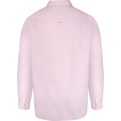 Pink - Back - Duke Mens D555 Richard Oxford Kingsize Long-Sleeved Shirt