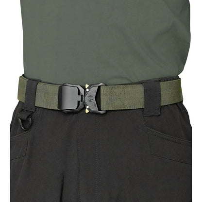Khaki Green - Side - Duke Mens D555 Dale Heavy Duty Belt
