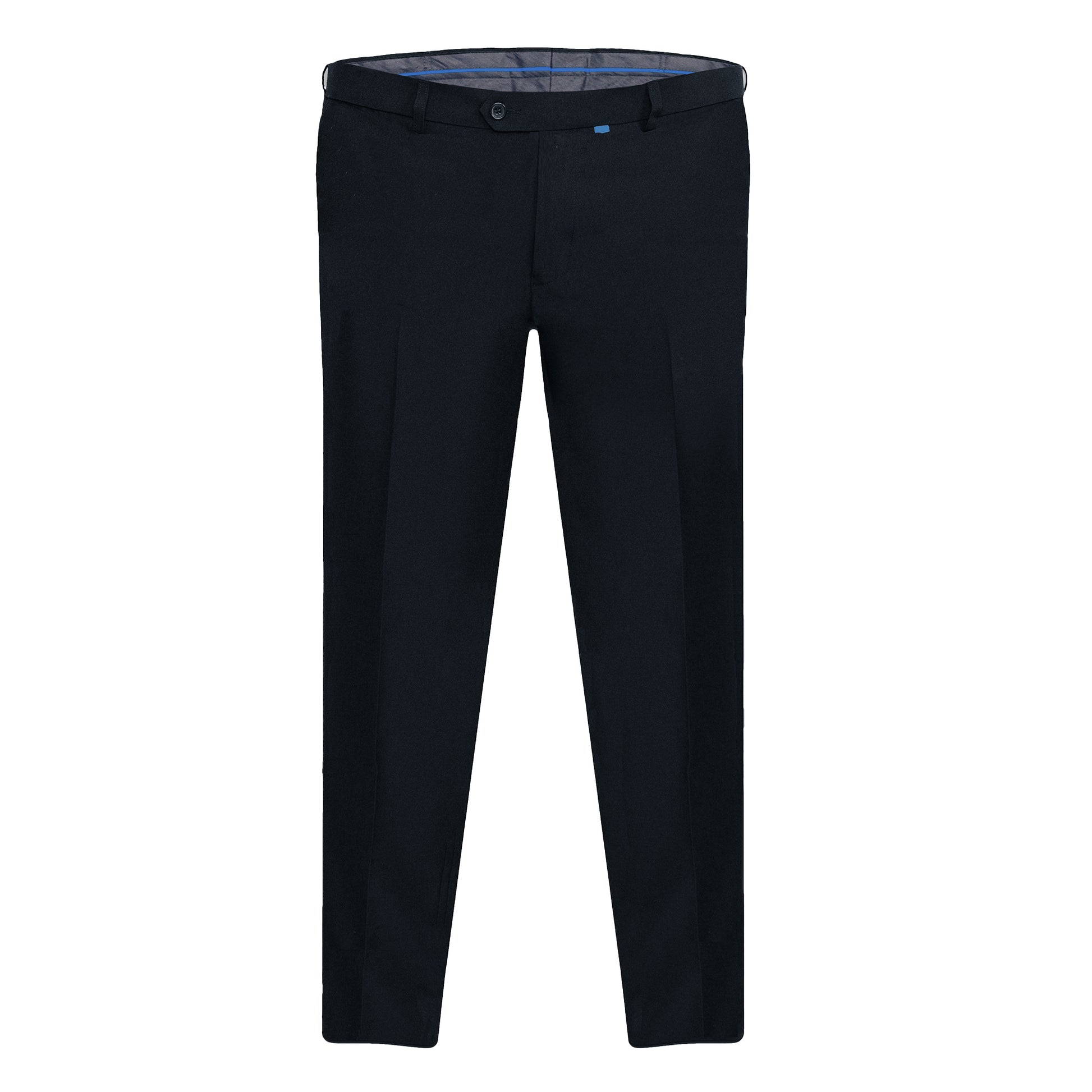 Navy - Front - Duke Mens D555 Max Adjustable Waist Kingsize Trousers