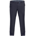 Navy - Front - D555 Mens Max Adjustable Waist Kingsize Trousers