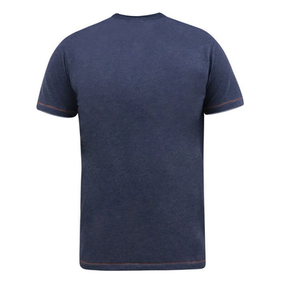 Navy Marl - Back - Duke Mens D555 Scampton Superman T-Shirt