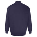 Navy - Back - Duke Mens D555 Franco 2 Knitted Full Zip Kingsize Sweatshirt