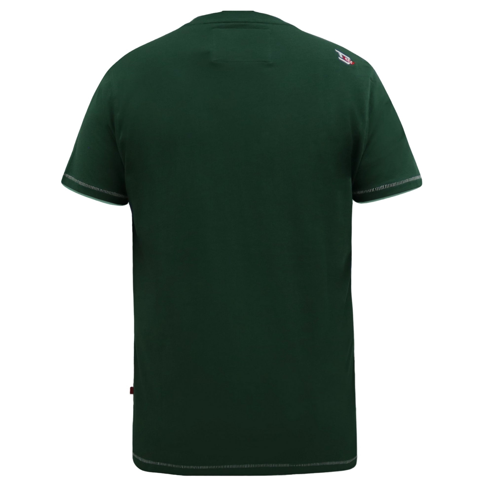 Green - Back - Duke Mens D555 Parnwell California Athletics Printed T-Shirt