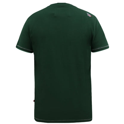 Green - Back - Duke Mens D555 Parnwell California Athletics Printed T-Shirt