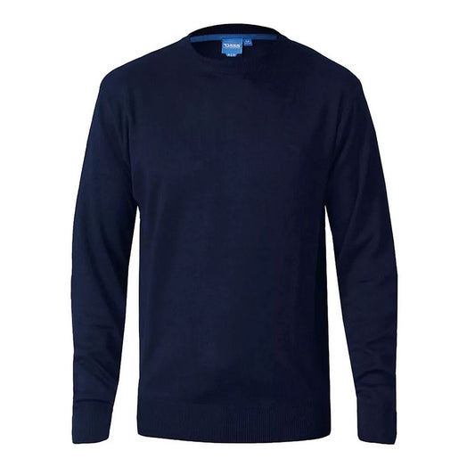Navy - Front - Duke Mens D555 Jovanni 2 Crew Neck Kingsize Sweatshirt