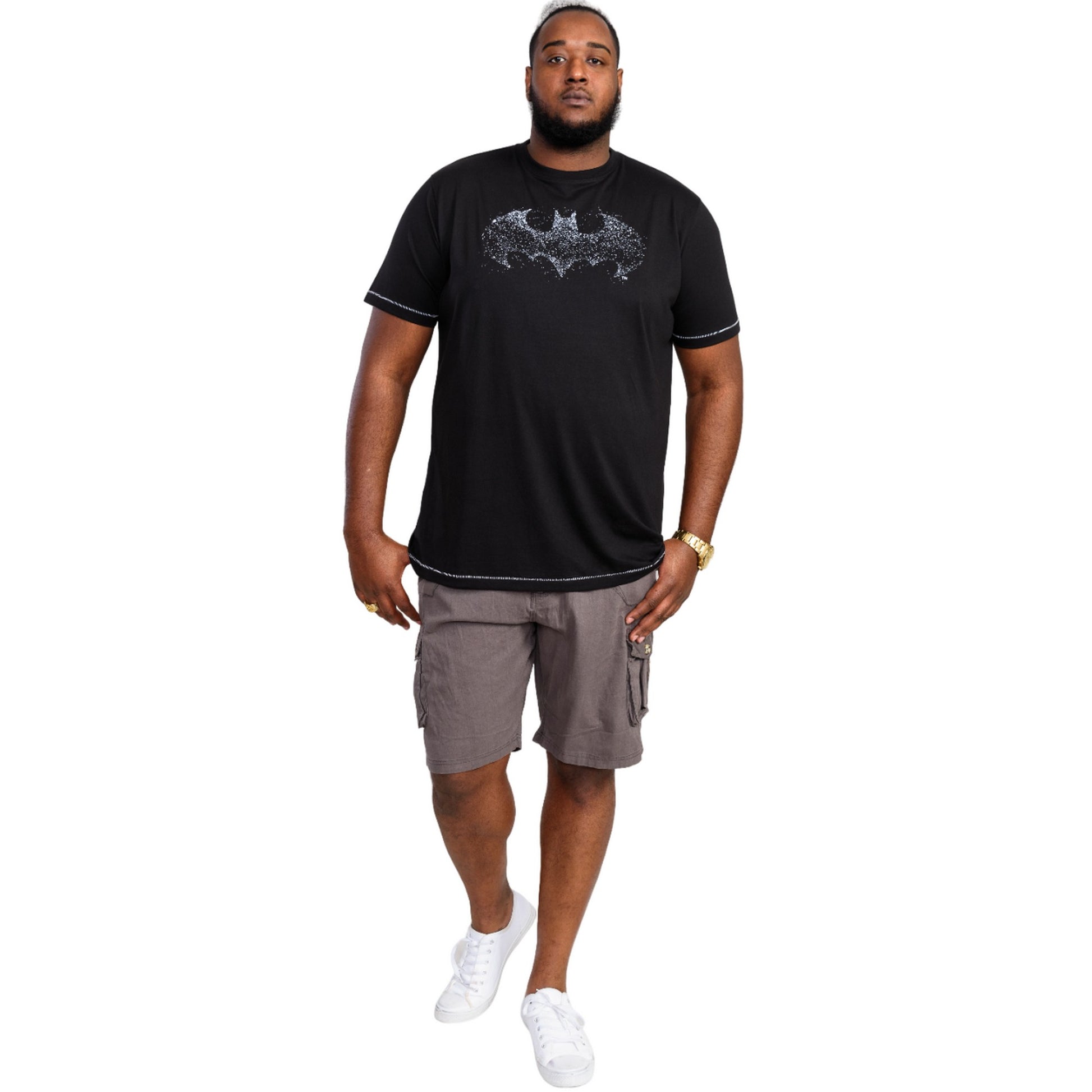 Black - Lifestyle - Duke Mens D555 Robin Batman Standard T-Shirt