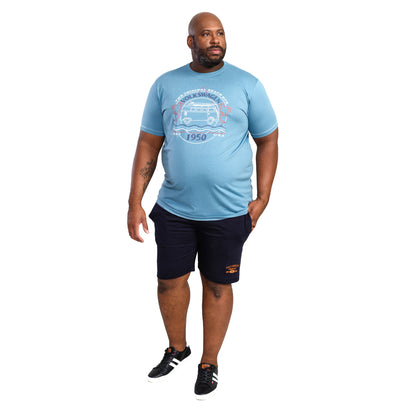 Pale Teal - Side - Duke Mens D555 Woodhall Volkswagen Standard T-Shirt