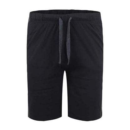 Black-Charcoal - Front - Duke Mens D555 Rayan Jersey Side Stripe Kingsize Shorts (Pack of 2)