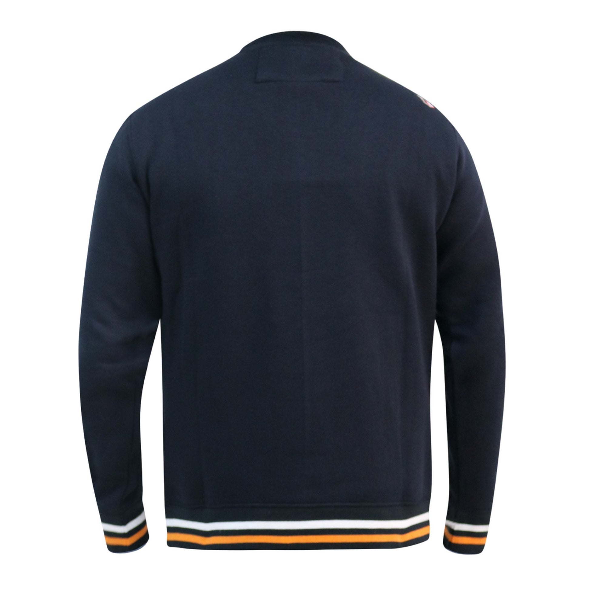 Navy - Back - Duke Mens D555 Marlow Superior Track & Field Crew Neck Sweatshirt