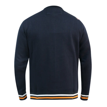 Navy - Back - Duke Mens D555 Marlow Superior Track & Field Crew Neck Sweatshirt