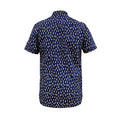 Navy - Back - Duke Mens D555 Hackford Surfboard Button-Down Kingsize Short-Sleeved Shirt