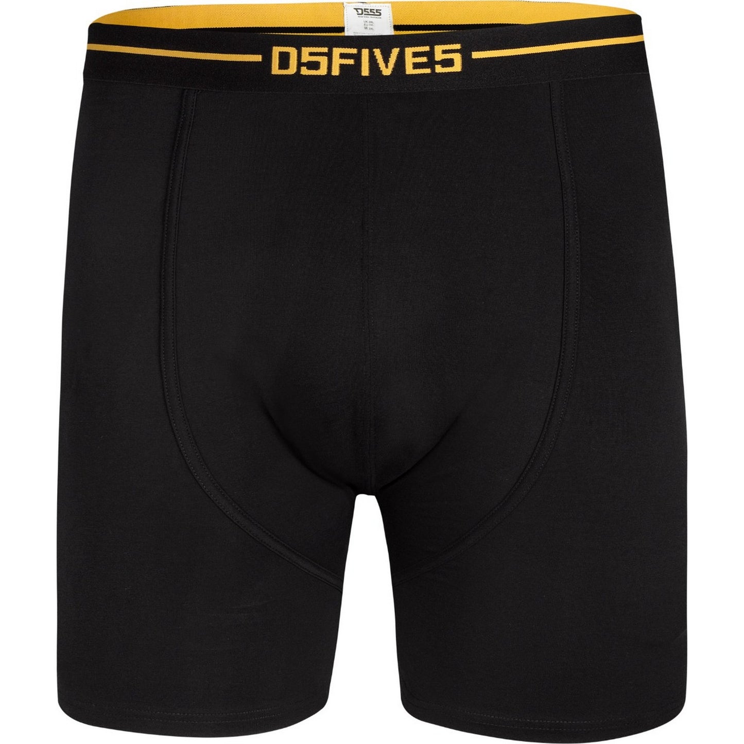 Black - Back - Duke Mens D555 Sylvester Printed Stretch Kingsize Boxer Shorts (Pack of 3)